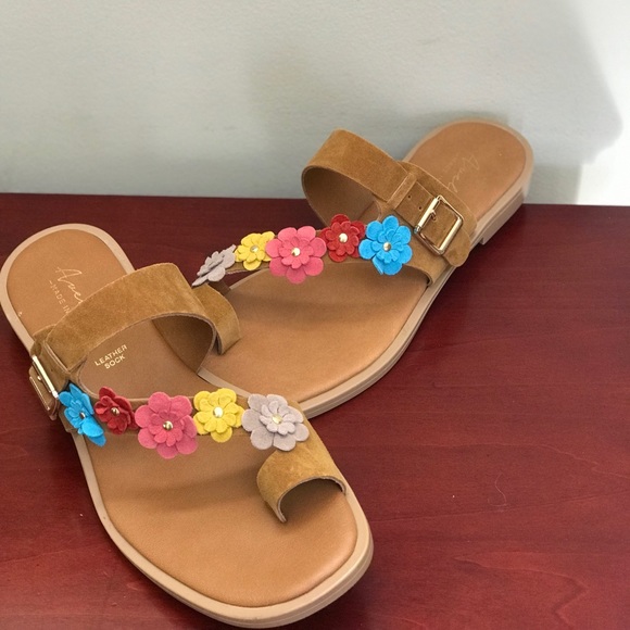 Avellin Made in Italy Upper Leather pedicure sandals Size 8 - Picture 4 of 8